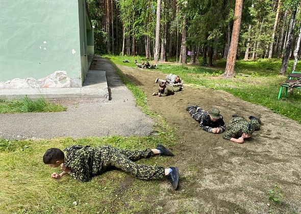 В лагере «Восход» проходят военно-патриотические смены