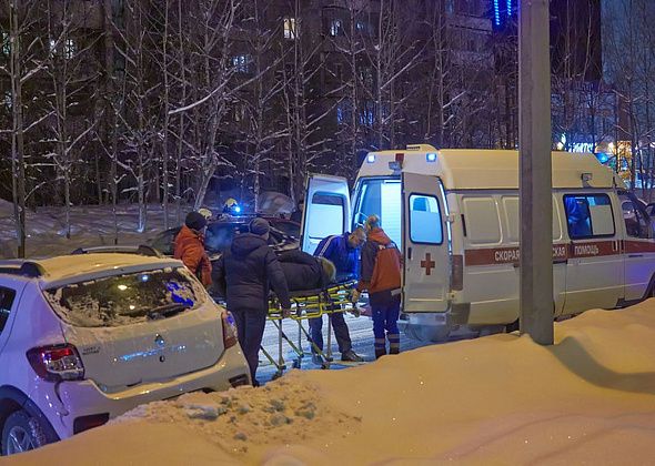 В Краснотурьинске  произошла крупная авария. Столкнулись иномарки