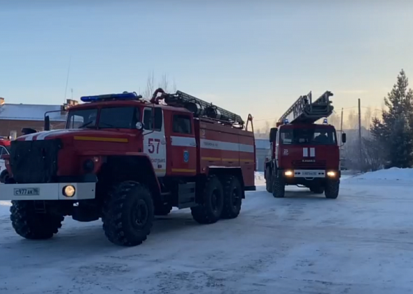 Учебное возгорание произошло в пожарной части Краснотурьинска