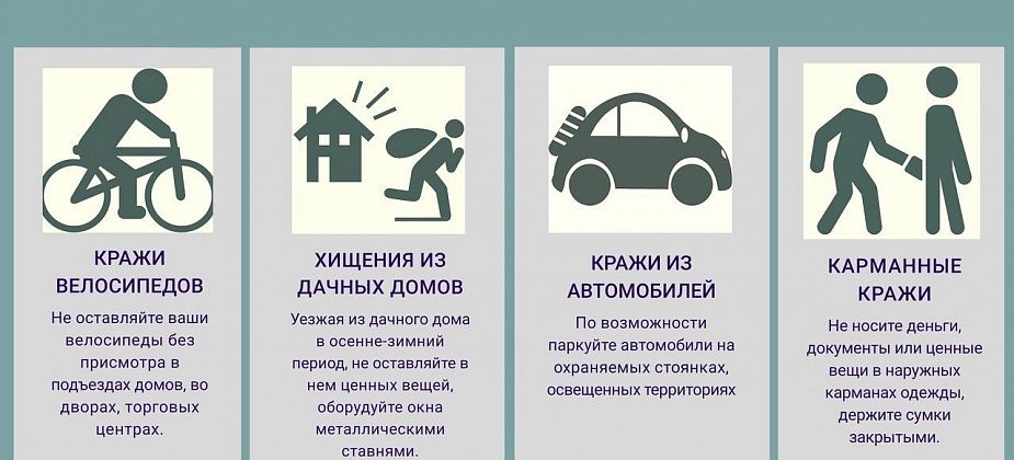 Полицейские призывают горожан к соблюдению правил по сохранности личного имущества
