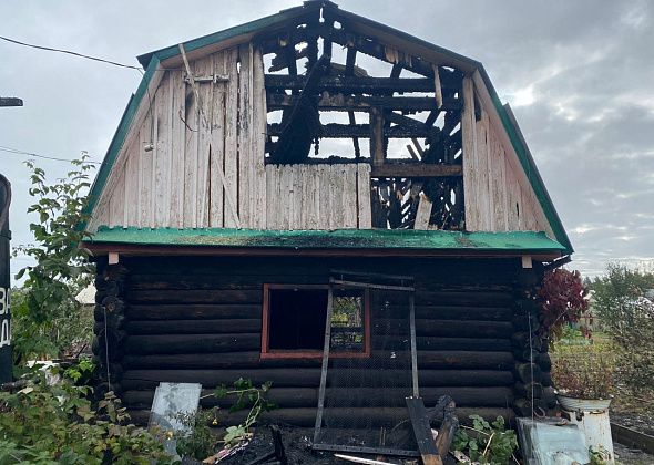 В коллективном саду горел дом 