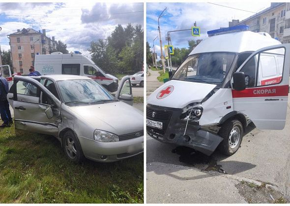 "Скорая" с двумя больными попала в ДТП по пути из Краснотурьинска в Карпинск